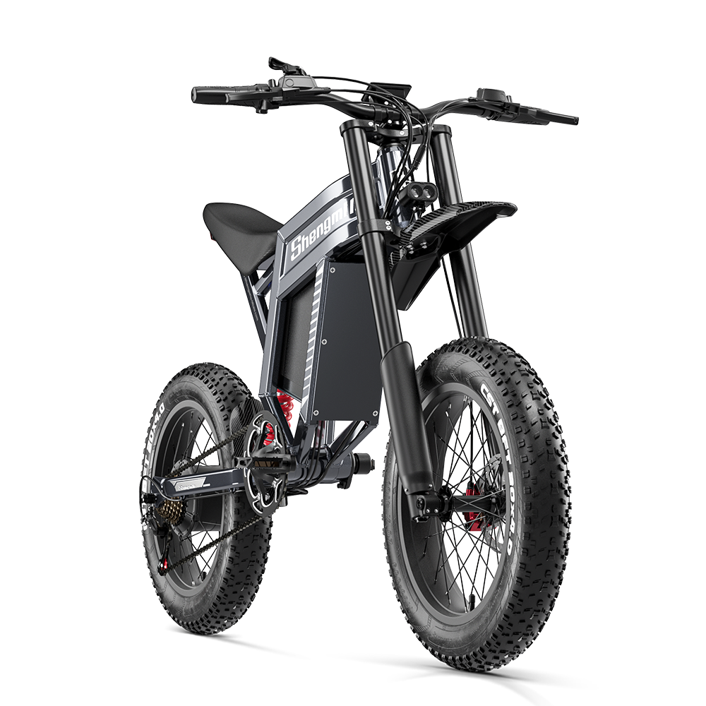 Bicicleta eléctrica Shengmilo S900 con potencia de 1500W y batería duradera de 60V 30Ah