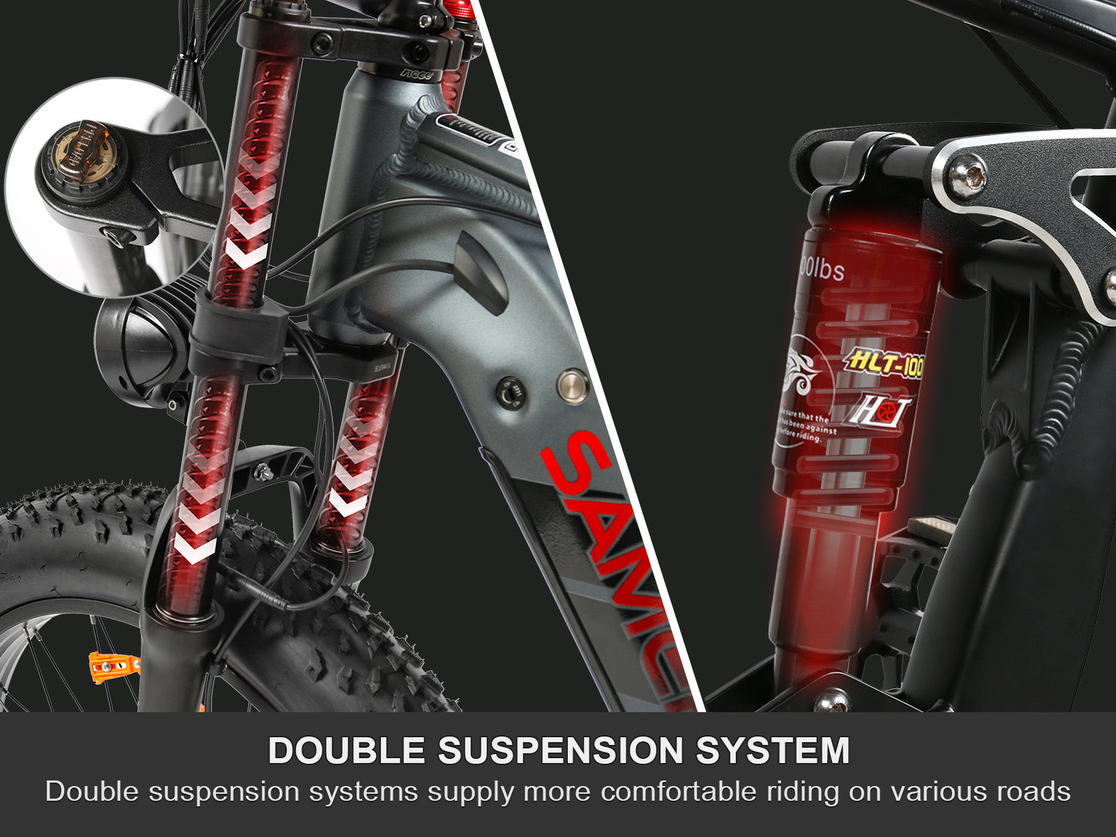 RSA08-II 1000W Elektrisk terrengsykkel