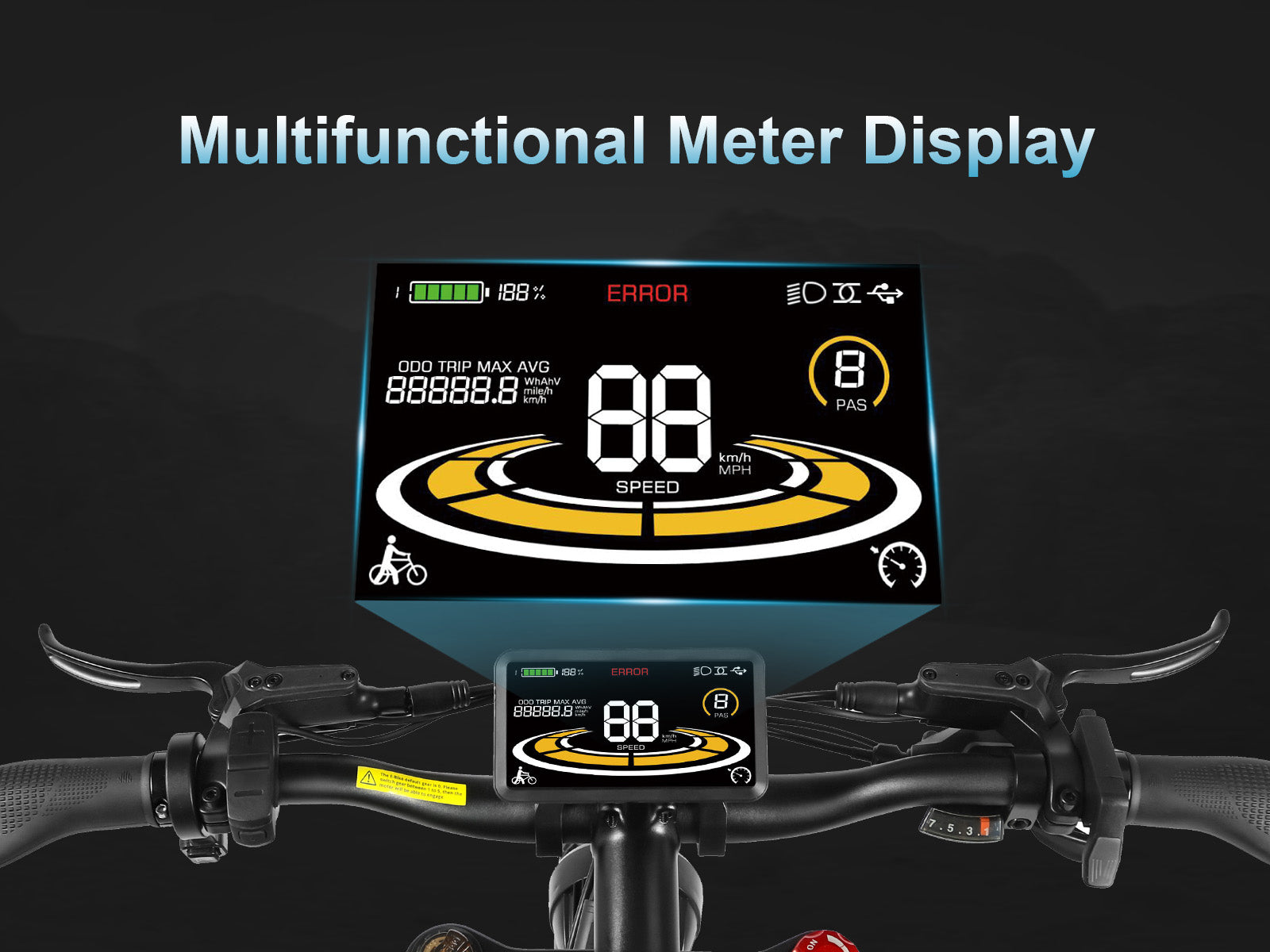 RSA08-II 1000W Elektrisk terrengsykkel