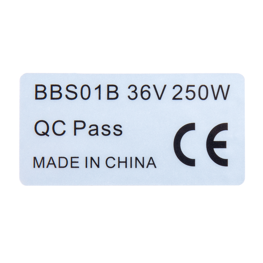 Moottorimerkintä Sähköpyörä laillinen 36V 250W