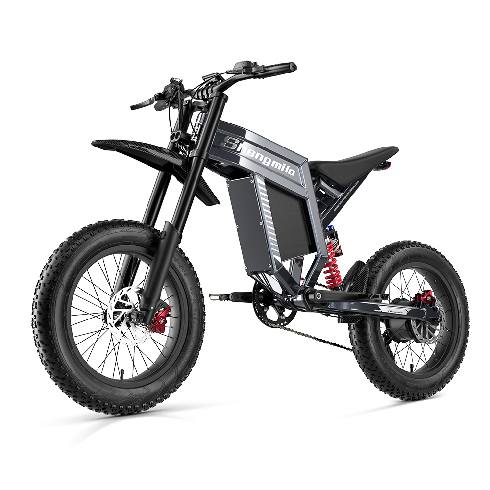 Bicicleta eléctrica Shengmilo S900 con potencia de 1500W y batería duradera de 60V 30Ah