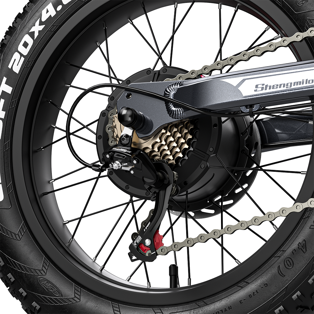 Bicicleta eléctrica Shengmilo S900 con potencia de 1500W y batería duradera de 60V 30Ah