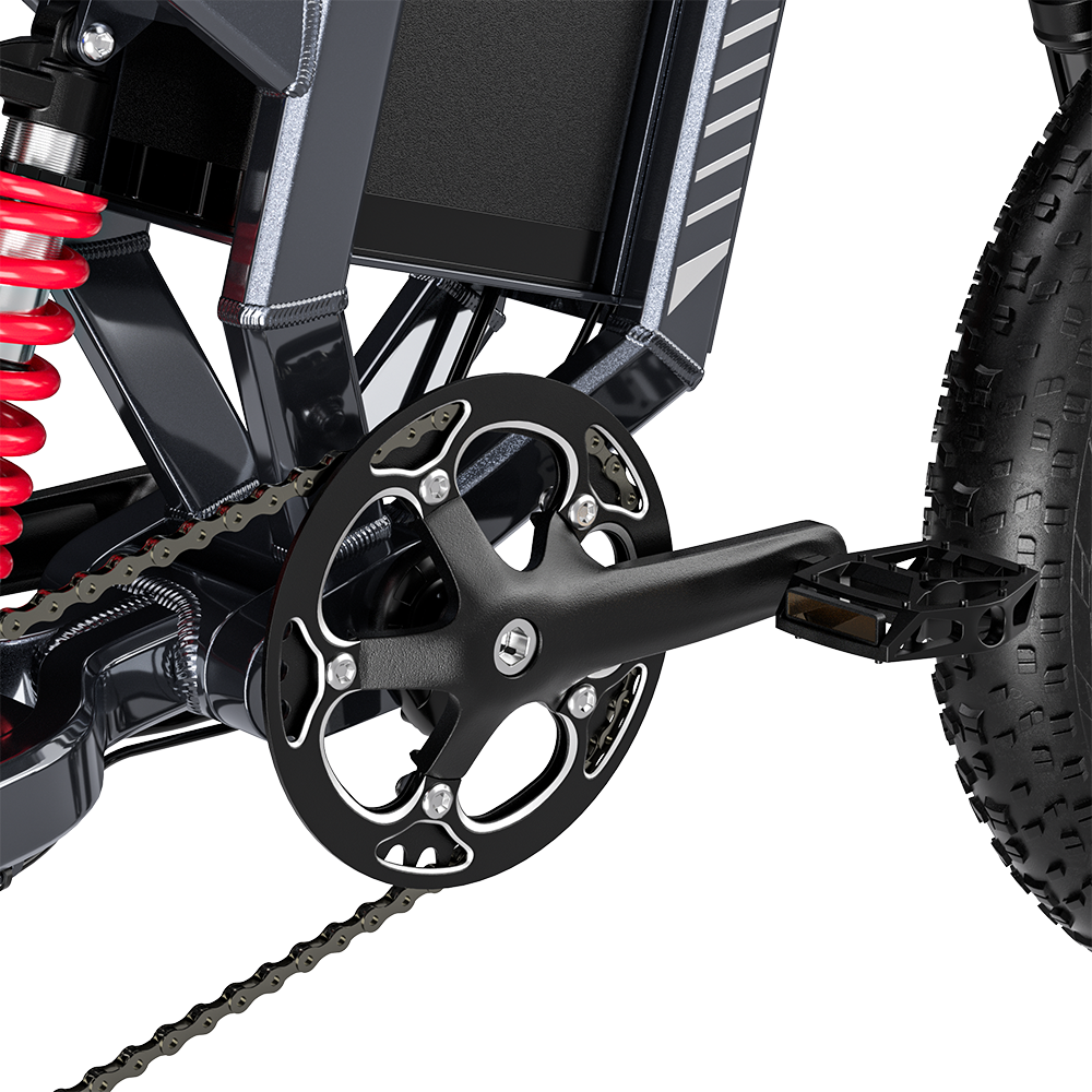 Bicicleta eléctrica Shengmilo S900 con potencia de 1500W y batería duradera de 60V 30Ah