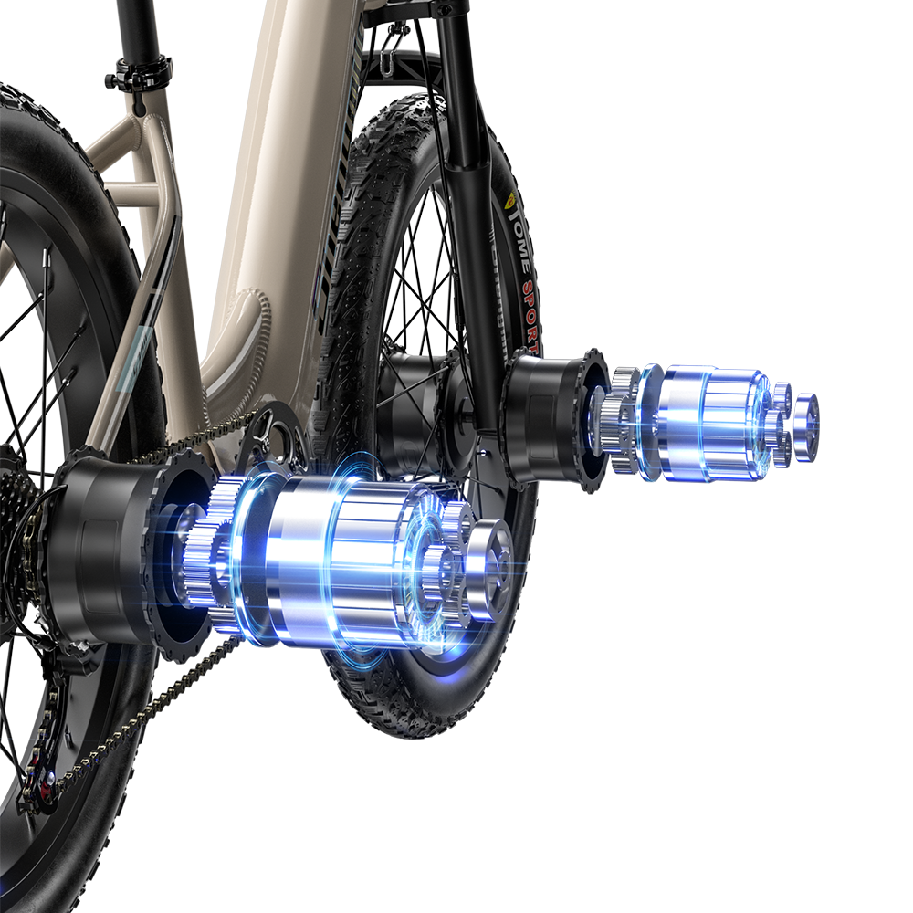 Shengmilo S700 1000W*2 Dual Motor Elektrisk Cykel 17.5Ah Samsung Batteri