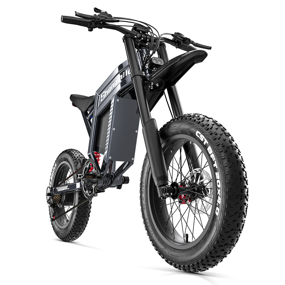 Bicicleta eléctrica Shengmilo S900 con potencia de 1500W y batería duradera de 60V 30Ah
