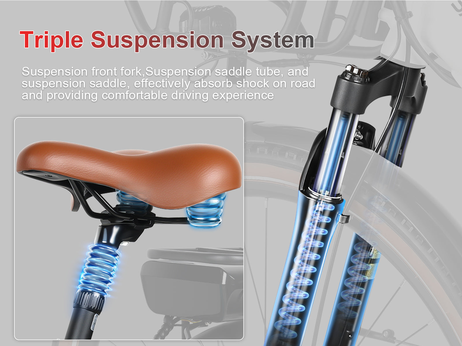 RS-A07 Kraftfull stadens fritid elcykel