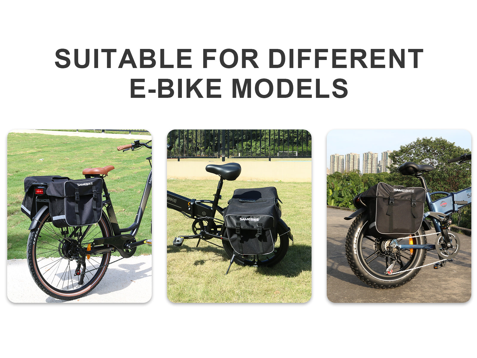 SAMEBIKE Bolsa de Alforge para Bicicleta