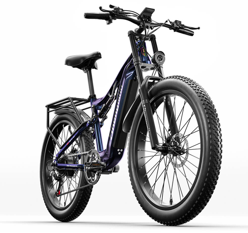 2023 Novo Shengmilo MX03 Bicicleta Elétrica de Montanha com Suspensão Total × 2 COMBO DE EBIKES