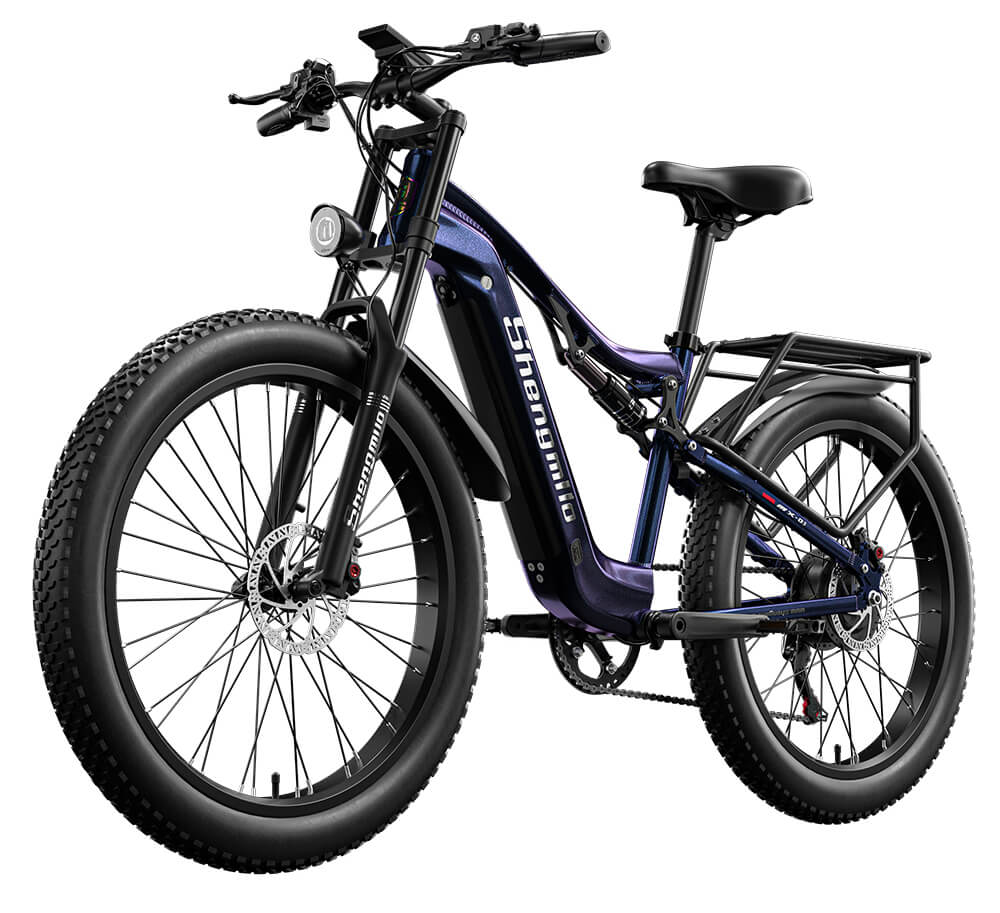 2023 Novo Shengmilo MX03 Bicicleta Elétrica de Montanha com Suspensão Total × 2 COMBO DE EBIKES