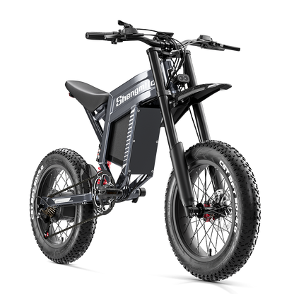 Bicicleta eléctrica Shengmilo S900 con potencia de 1500W y batería duradera de 60V 30Ah
