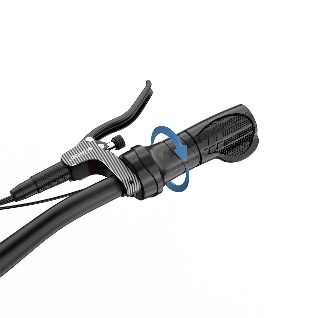 Halv-vri gasshåndtak