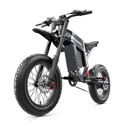 Bicicleta eléctrica Shengmilo S900 con potencia de 1500W y batería duradera de 60V 30Ah