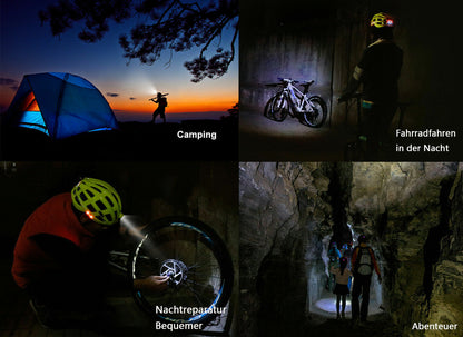 Cykelvarningsljus Larm Hjälm