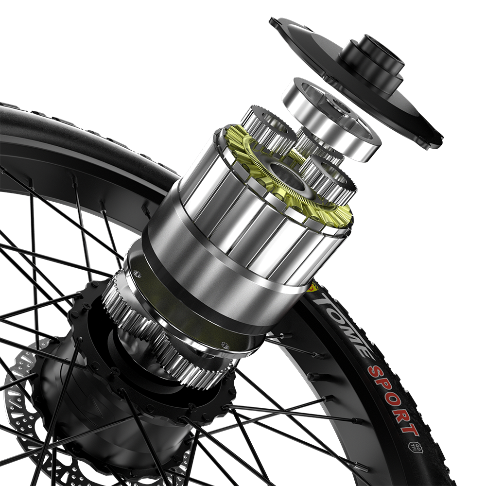 Shengmilo S700 1000W*2 Dual Motor Elektrisk Cykel 17.5Ah Samsung Batteri