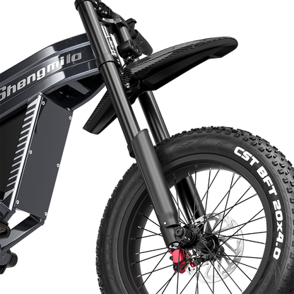 Bicicleta eléctrica Shengmilo S900 con potencia de 1500W y batería duradera de 60V 30Ah