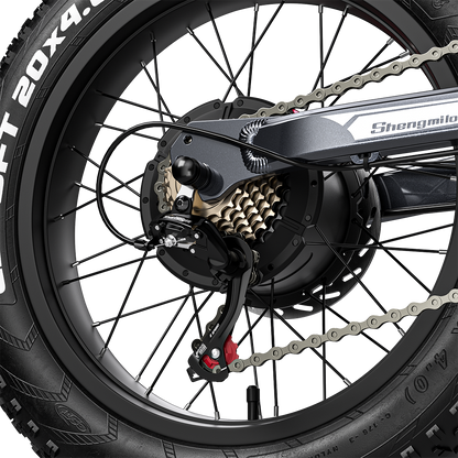 Bicicleta eléctrica Shengmilo S900 con potencia de 1500W y batería duradera de 60V 30Ah