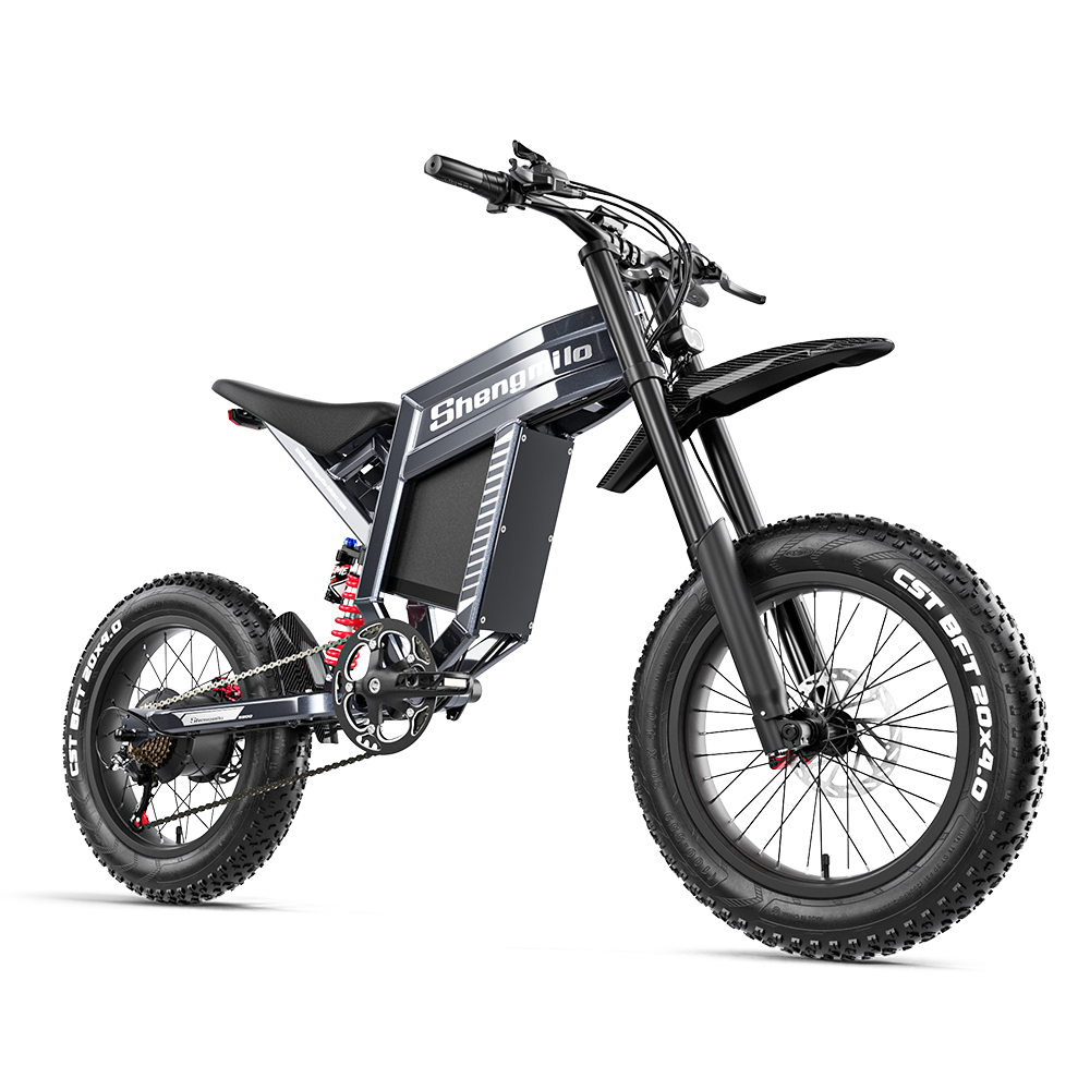 Bicicleta eléctrica Shengmilo S900 con potencia de 1500W y batería duradera de 60V 30Ah