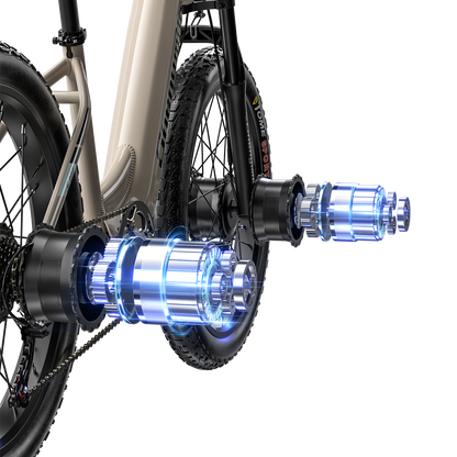 Shengmilo S700 1000W*2 Dual Motor Elektrisk Cykel 17.5Ah Samsung Batteri