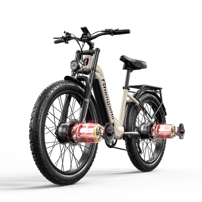 Shengmilo S700 1000W*2 Dual Motor Elektrisk Cykel 17.5Ah Samsung Batteri