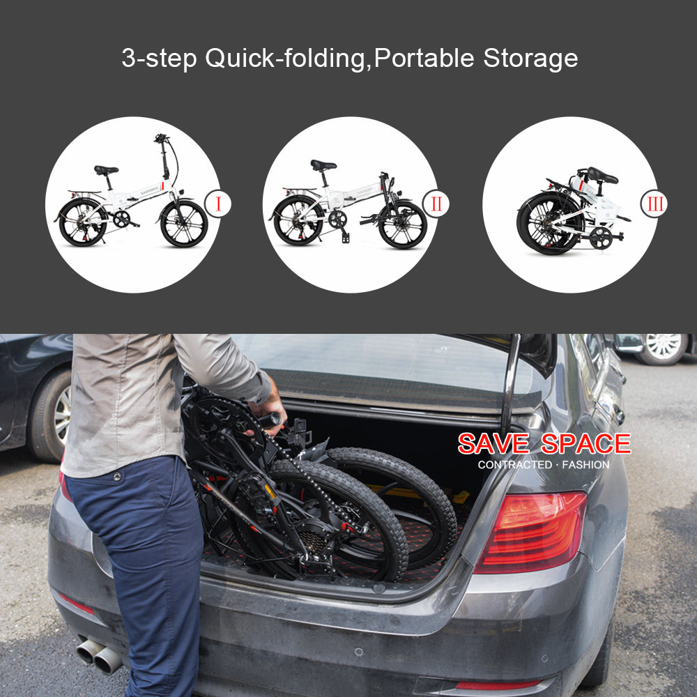 20LVXD30-II Bicicleta Elétrica Mini Dobrável