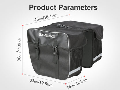 SAMEBIKE Bolsa de Alforge para Bicicleta
