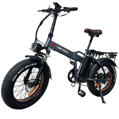 DRVETION AT20 20" Folding Electric Bike 750W Motor 48V 10Ah/15Ah/20Ah Samsung Battery