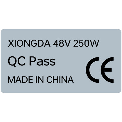 Electric bike motor sticker CE label