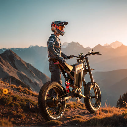 Bicicleta eléctrica Shengmilo S900 con potencia de 1500W y batería duradera de 60V 30Ah