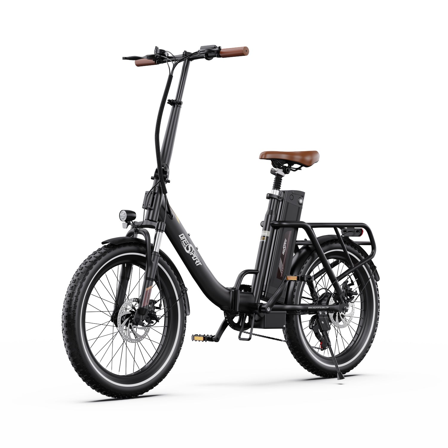 ONESPORT OT16-2 20" Folding Electric Commuter Bike 250W Motor 48V 17Ah Battery Support APP