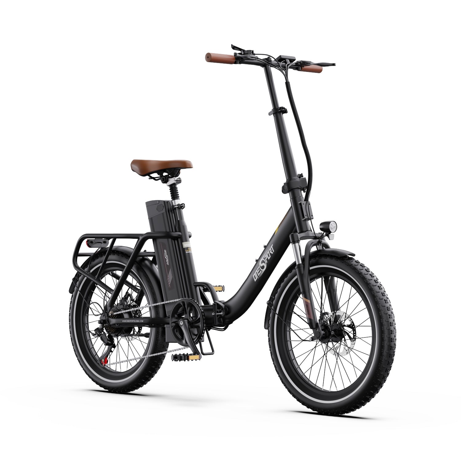 ONESPORT OT16-2 20" Folding Electric Commuter Bike 250W Motor 48V 17Ah Battery Support APP