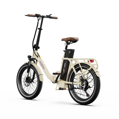 ONESPORT OT16-2 20" Folding Electric Commuter Bike 250W Motor 48V 17Ah Battery Support APP